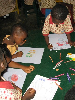 Using Crayons